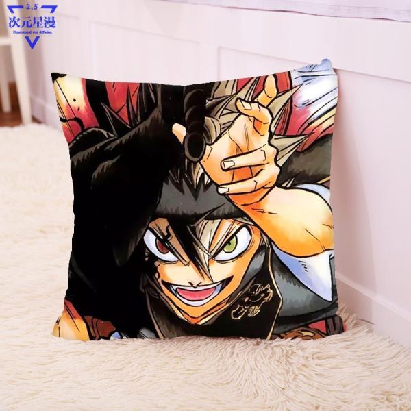 Stuffed Asta Pillow Toy For Children Yuno Noelle Yami Cushion Black Clover Pillow Gift Anime Black Clover Cotton Sofa Decoration