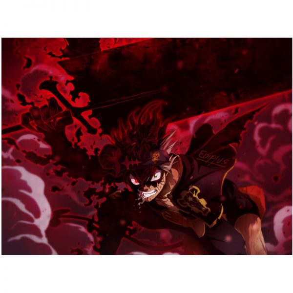 Black Clover Japanese animation cartoon Art Poster Cartoon Pictures Artwork Canvas Paintings Wall Art for Home - Black Clover Merch Store
