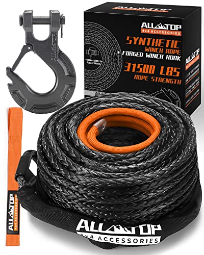 ALL-TOP Synthetic Winch Cable with Safety Pull Strap