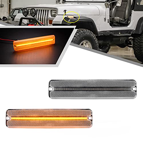 Amber LED Side Marker Light for Jeep Wrangler YJ