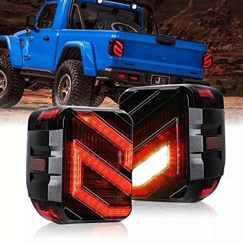 AUDEXEN LED Tail Lights Compatible with Jeep Gladiator JT