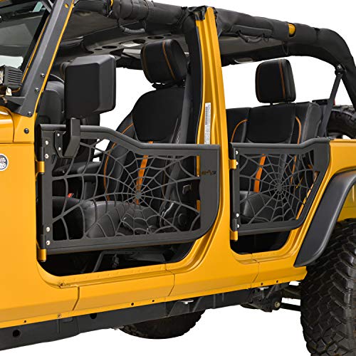 Nilight Off Road Front Rear Tubular Doors W/Side View Mirrors