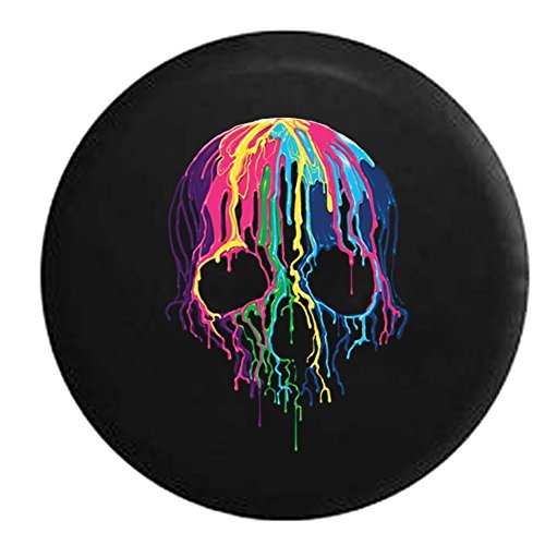 American Unlimited Melting Skull Neon Spare Tire Cover