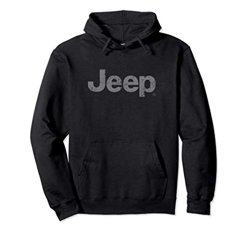 Jeep Iconic Distressed Logo Pullover Hoodie
