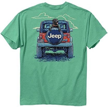 Lab Dog Jeep Copilot T-Shirt