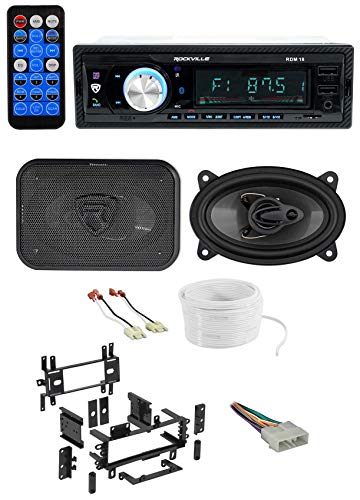 Jeep YJ Digital Media Receiver with Front 4x6 Speakers and Wire Kits