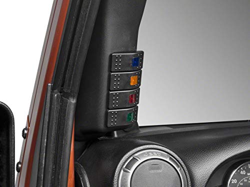 Redrock 4x4 Jeep JK A-Pillar Switch Panel with Switches