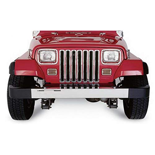 Rampage Chrome Jeep Wrangler YJ Grille Inserts