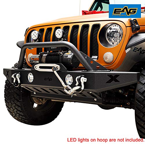 EAG Front Bumper with Lower Skid Plate for Jeep Gladiator JT