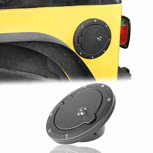 Hooke Road Locking Fuel Gas Tank Cap Cover for 19972006 Jeep Wrangler TJ BlackDogMods