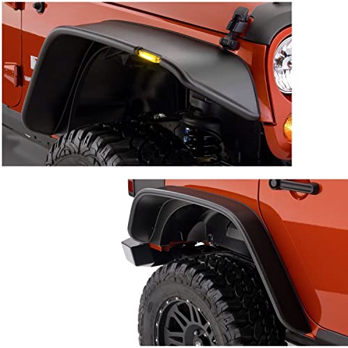 Bushwacker Jeep JKU Flat Style Front & Rear Fender Flares