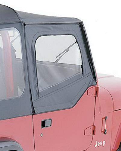 RAMPAGE Black Denim Factory Replacement Door Skins for Jeep Wrangler YJ