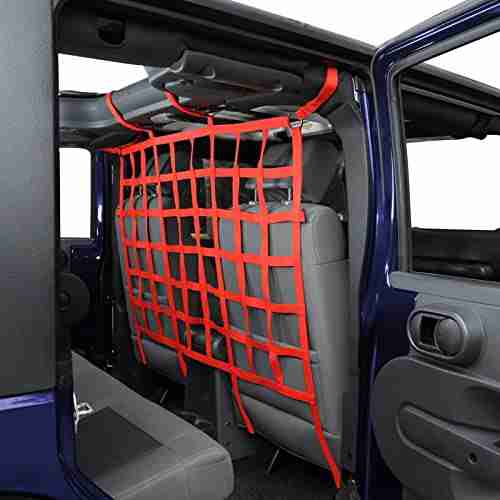 POETRYXIAO Rear Seat Isolation Pet Net for Jeep Wrangler and Gladiator