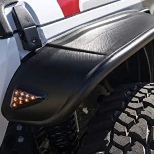 Bushwacker Black Jeep Gladiator Flat Style Fender Flares BlackDogMods