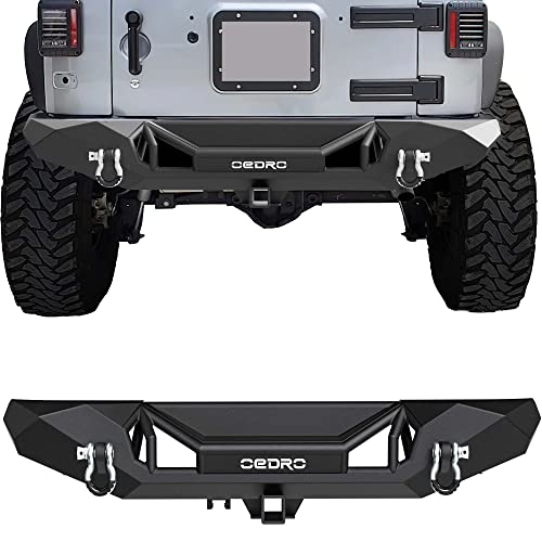 Nilight JK-52A Rear Bumper with Hitch Receiver for UK