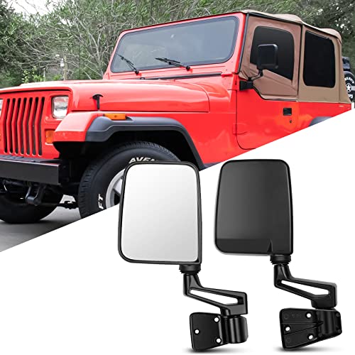 ITOPUP Side Mirrors for Jeep Wrangler YJ with Half Doors