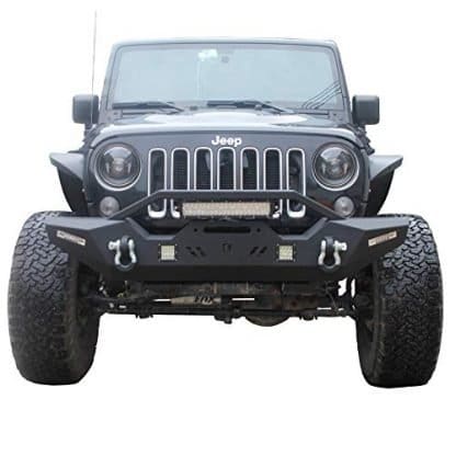 Hunter Gladiator Front Bumper with Winch Plate and LED Lights