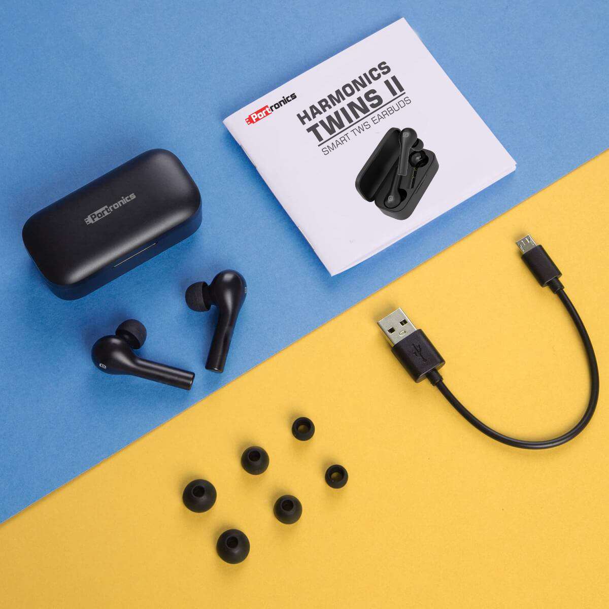 Portronics Harmonics Twins Wireless EarBuds Bragpacker