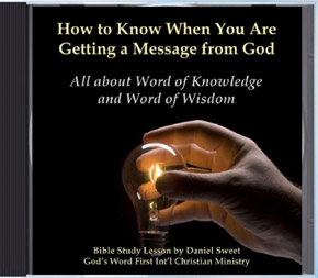 Holy Spirit Word of Knowledge and Wisdom Audio CD