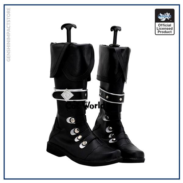 Genshin Impact Diluc Ragnvindr Games Customize Cosplay Low Heel Shoes Boots 2 - Genshin Impact Store