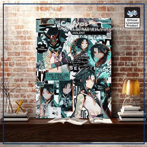 Genshin Impact Xiao Collage Canvas Home Decor Painting Wall Art Decoration Prints Dorm Living Room Bedroom - Genshin Impact Store