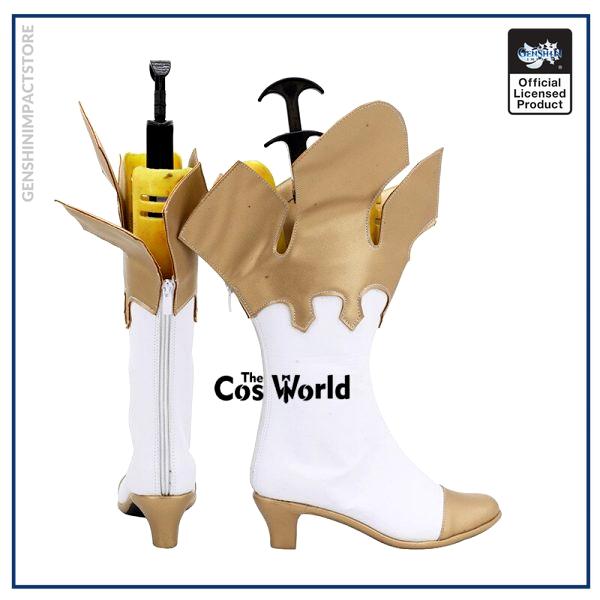 Genshin Impact Traveler Paimon Games Customize Cosplay High Heels Shoes Boots 4 - Genshin Impact Store