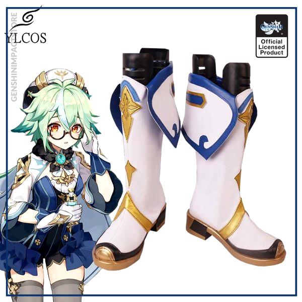 Game Genshin Impact Sucrose Cosplay Shoes Halloween Party Fancy Boots Custom Made - Genshin Impact Store