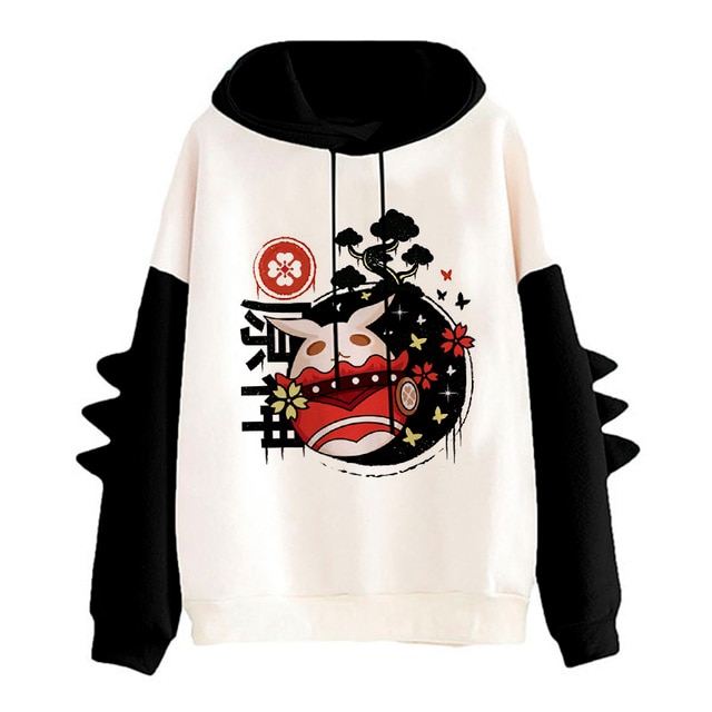 Sweatshirt Xiao Genshin Impact Hoodie Kawaii Cartoon Harajuku Genshin Streetwear Hu Tao Graphic Hoody Unisex Sweatshirts 11.jpg 640x640 11 - Genshin Impact Store