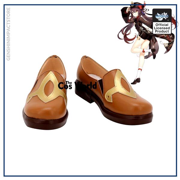 Genshin Impact Liyue Hu Tao Walnut Games Customize Anime Cosplay Low Heel Shoes - Genshin Impact Store