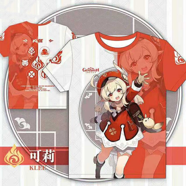 Genshin Impact 3D Print T Shirts Anime Game Kawaii Girls Streetwear Keqing Xiao Men Women Oversized 7.jpg 640x640 7 - Genshin Impact Store