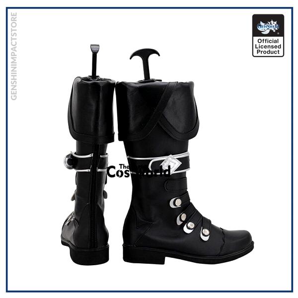 Genshin Impact Diluc Ragnvindr Games Customize Cosplay Low Heel Shoes Boots 3 - Genshin Impact Store