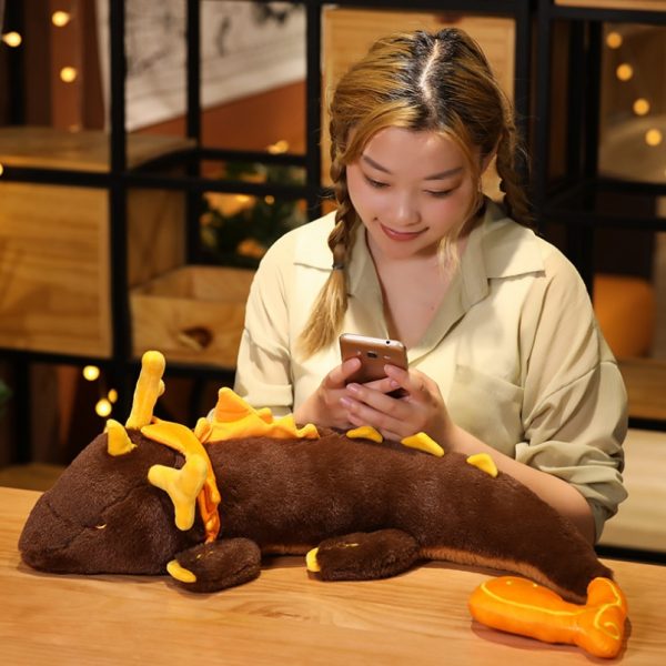 Game Genshin Impact Morax Dragon Plush Doll Pillows 68CM Anime Cosplay Costume Props Accessories Cartoon Bolster 2 - Genshin Impact Store