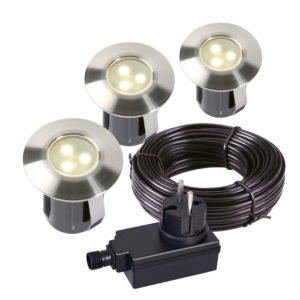 LED Bodeneinbauleuchten-Set Birch warm weiss