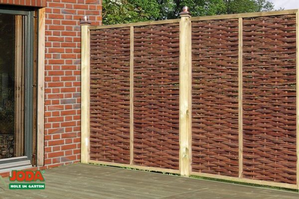 Weidezaun Halmstad Sichtschutz Zaun aus Weide