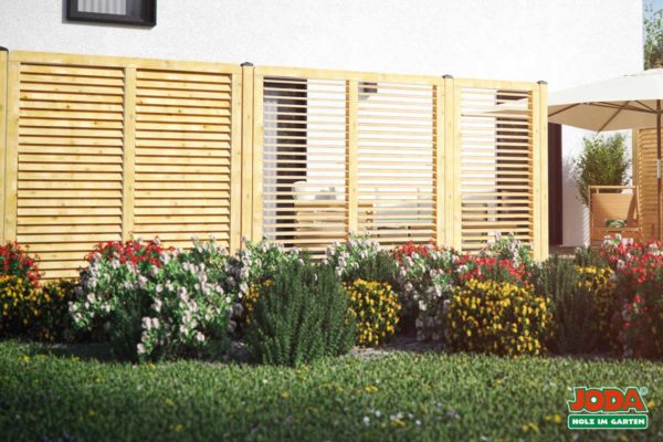Jalousie-Zaun-Lärchenholz