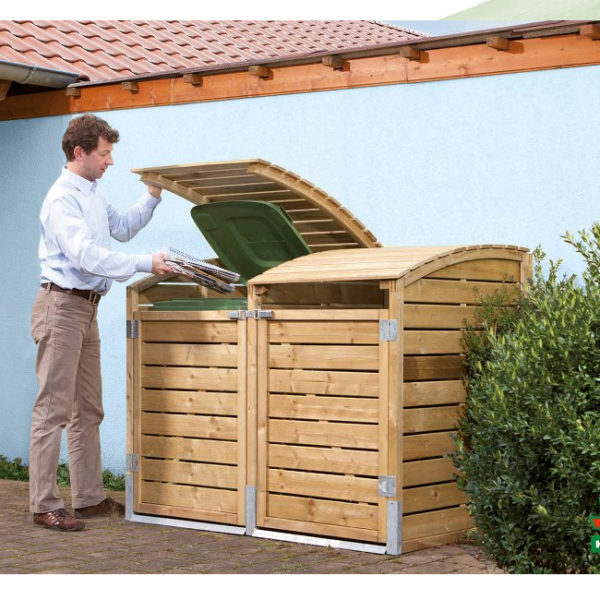 Muelltonnenbox Duo