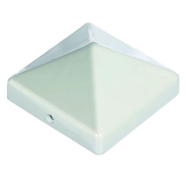 Pfostenkappe Aluminium weiß
