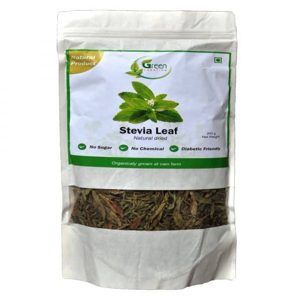 Green Curation Dried Stevia Leaves 200 Grams - Front