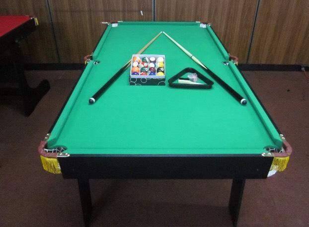 6ft Foldable Pool Table Green Felt