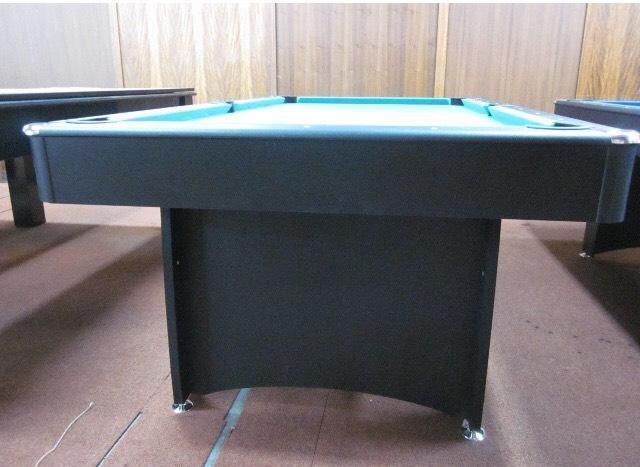 7ft Black Felt Pool Table