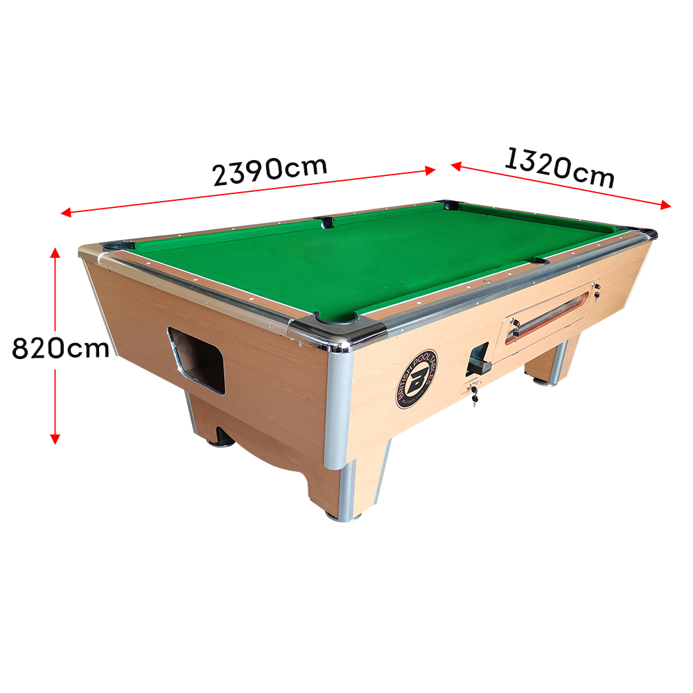 1 Best Deal! MACE P058 8FT Slate Coin Operated Pool Table