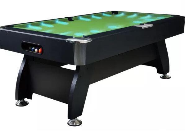 Green LED Pool Table
