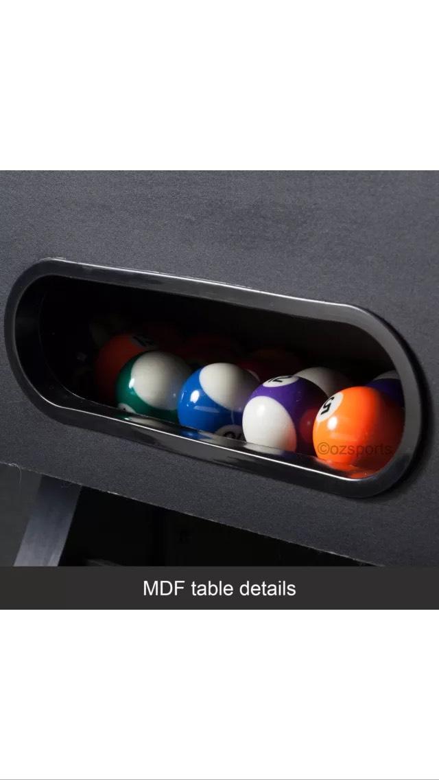 MODERN DESIGN! 7ft MDF Pool Table Black / Blue