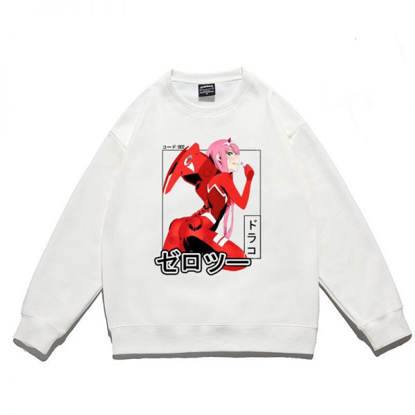 Darling In The Franxx Sweatshirt - Anime Print Pullover Long Sleeve Sweatshirts