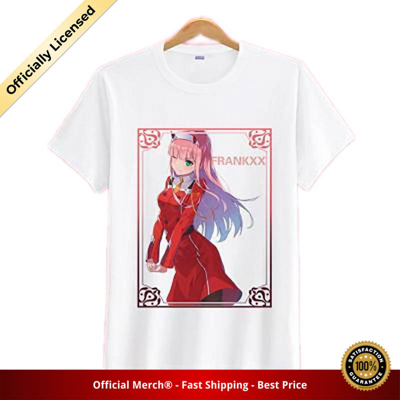 Darling in the Franxx Shirt Cute Zero Two in Stylized Frame White