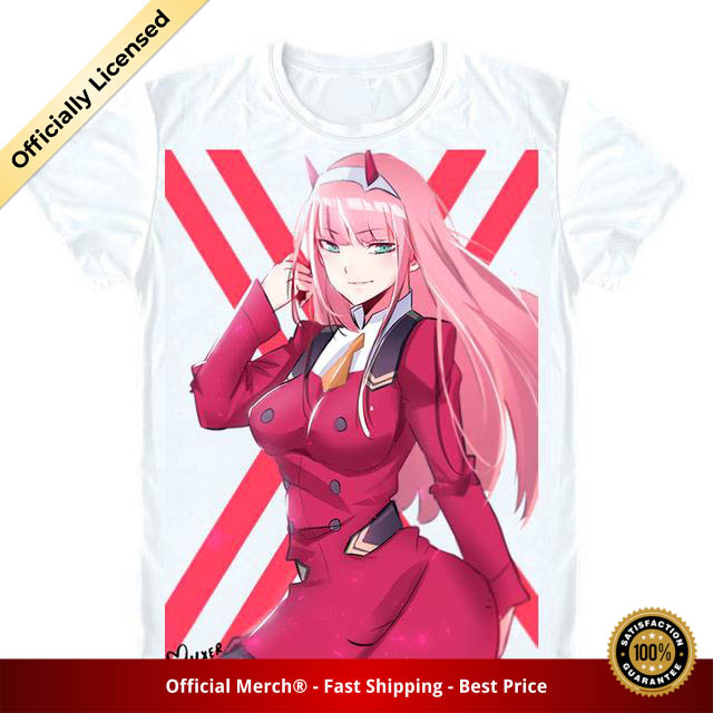 Darling in the Franxx Shirt Zero Two Red X White
