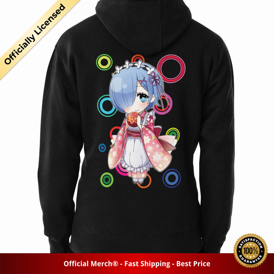 Darling In The Franxx Hoodie - Rem Chibi Cute Re Zero Anime Pullover Hoodie - Designed By ApaezMira RB1801