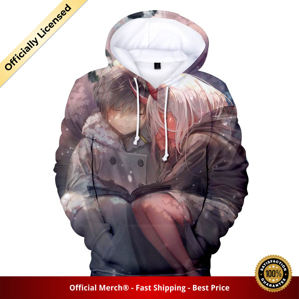 Darling in the Franxx Hoodie Hiro & Zero Two Painting 3D All Over Print