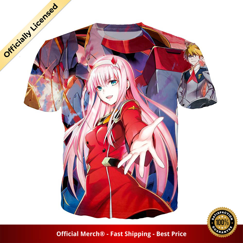 Darling in the Franxx Shirt Zero Two Manga Cover 3D All Over Print