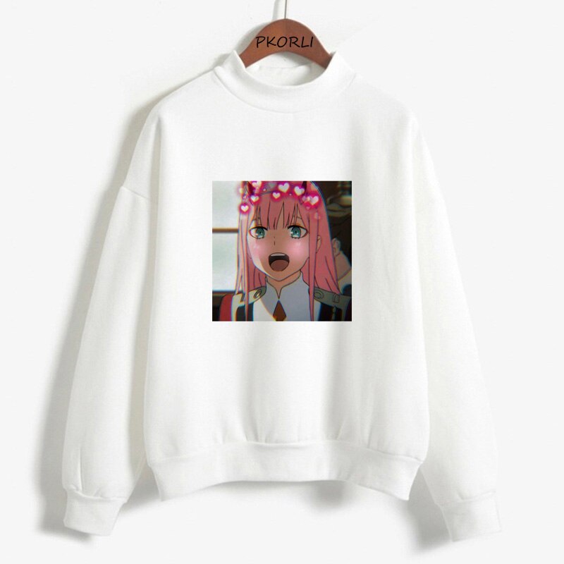 Japan Anime Darling In The Franxx Zero Two Sweatshirt - Streetwear Graphic Sweatshirt